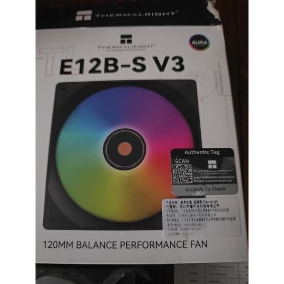 Thermalright TL-C12B-S V3 120mm ARGB CPU Fan, 1500RPM, PWM, Quiet, ARGB Mirror L - Picture 2 of 4